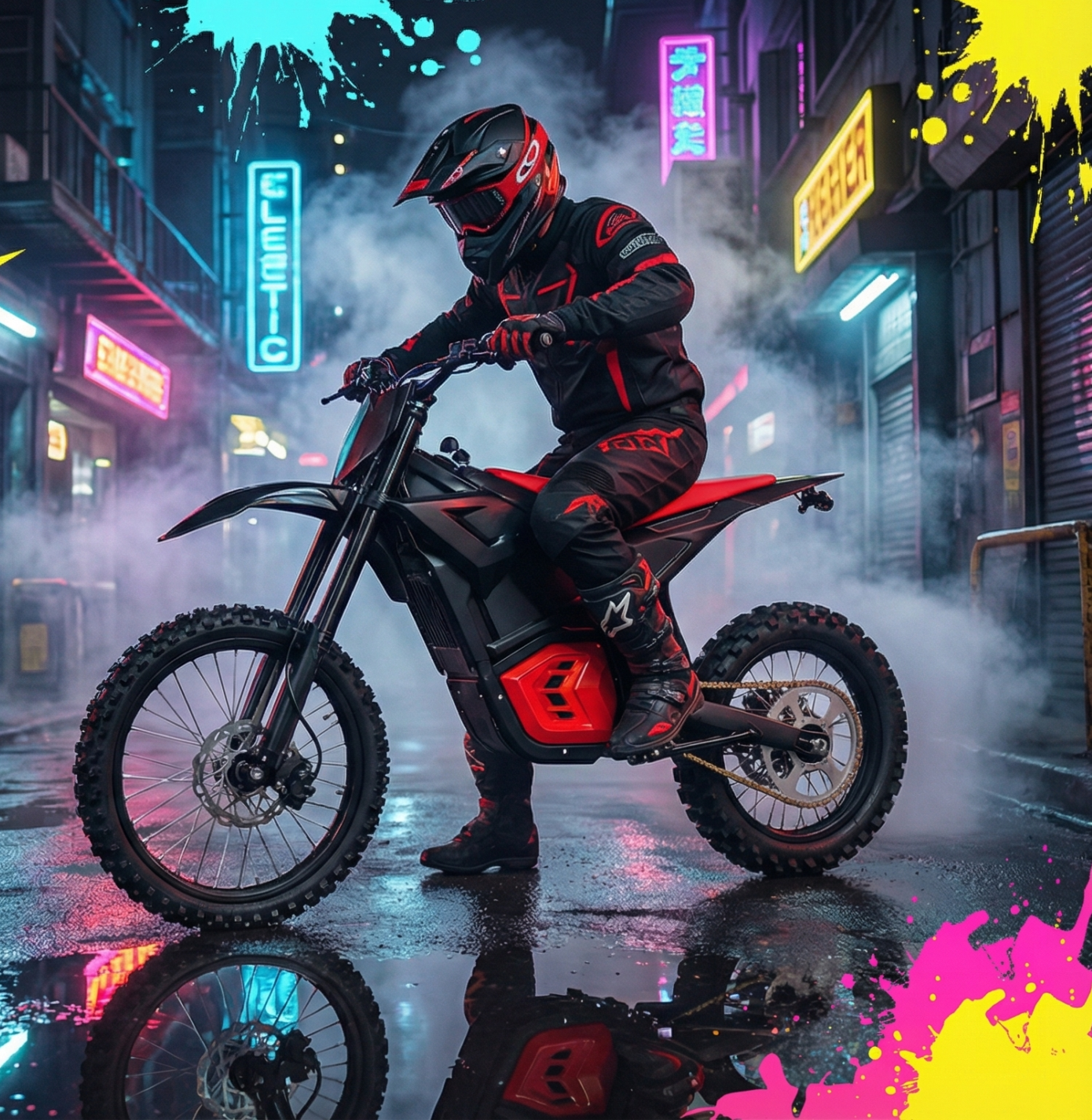 EVOKUN electric dirt bike hero shot