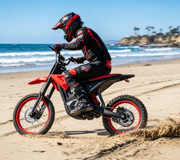 EVOKUN electric motorcycle desert sprint - American wilderness adventure